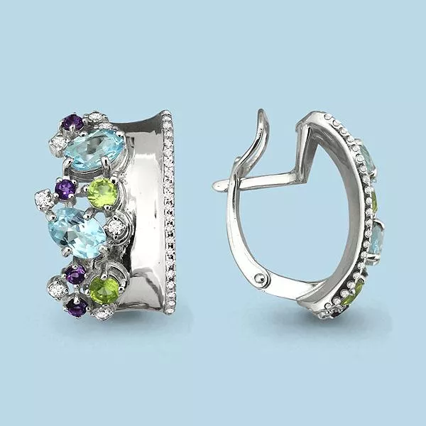 Серьги из серебра, артикул LV4453702А