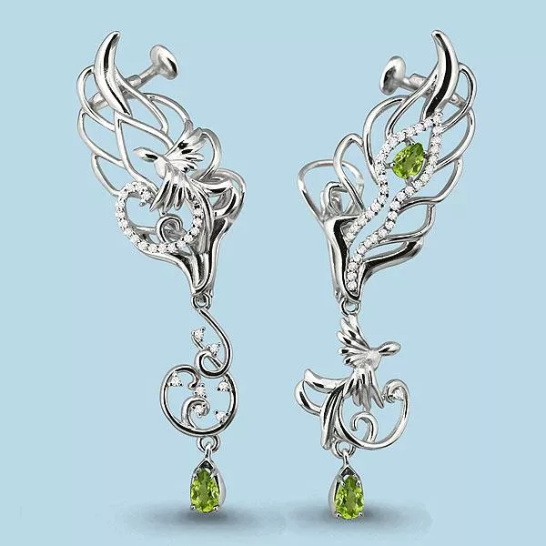 Серьги из серебра, артикул LV4453507А