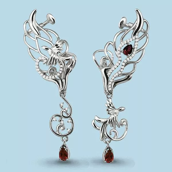 Серьги из серебра, артикул LV4453503А