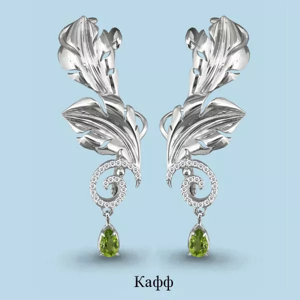 Серьги из серебра, артикул LV4453307А