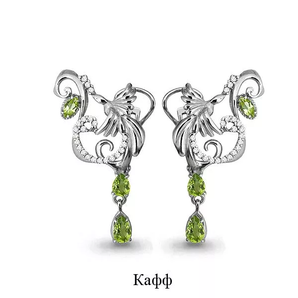 Серьги, артикул LV4453207А, серебро