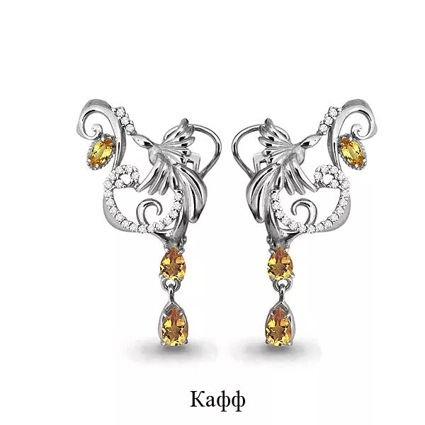 Серьги, серебро, артикул LV4453206А