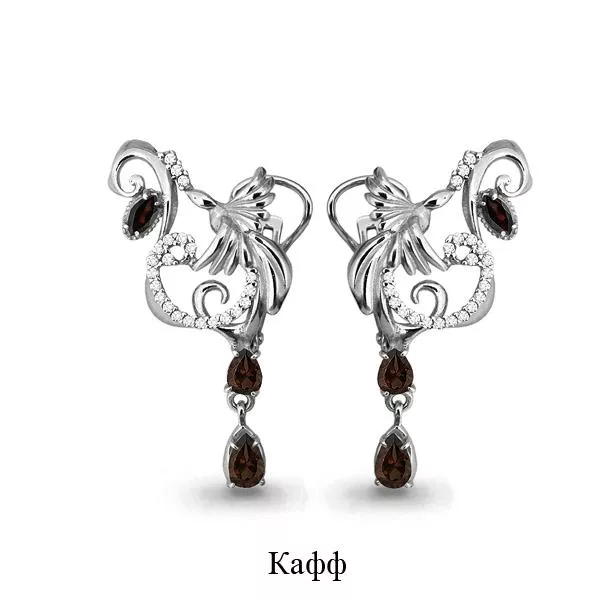 Серьги, артикул LV4453201А, серебро