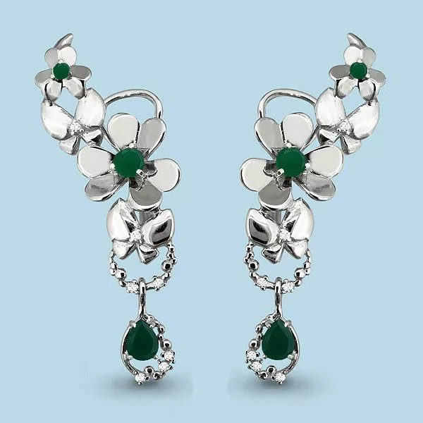 Серьги, серебро, артикул LV4452809А