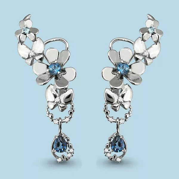 Серьги из серебра, артикул LV4452808А