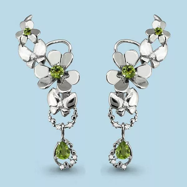 Серьги, артикул LV4452807А, серебро