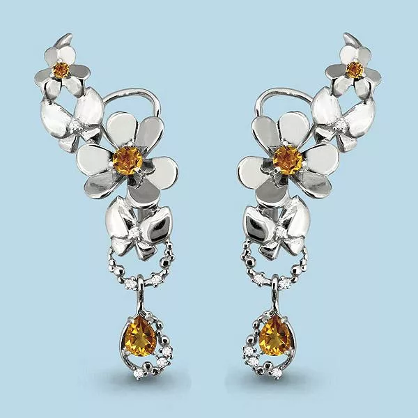 Серьги, серебро, артикул LV4452806А