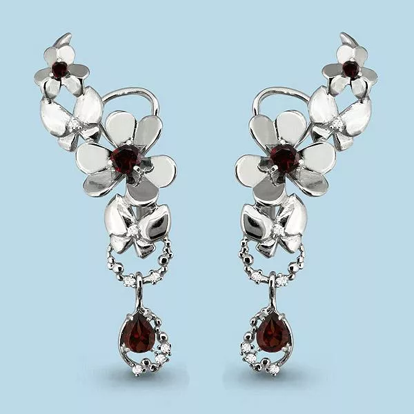 Серьги, серебро, артикул LV4452803А