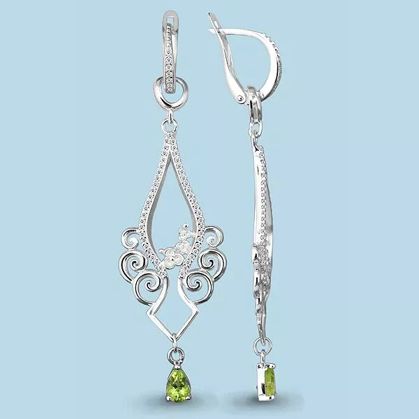 Серьги, артикул LV4452207А, серебро