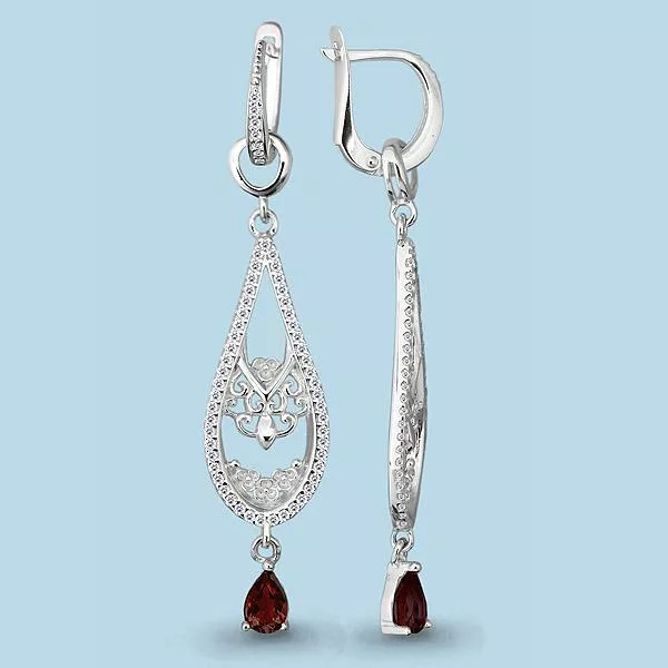 Серьги из серебра, артикул LV4452103А