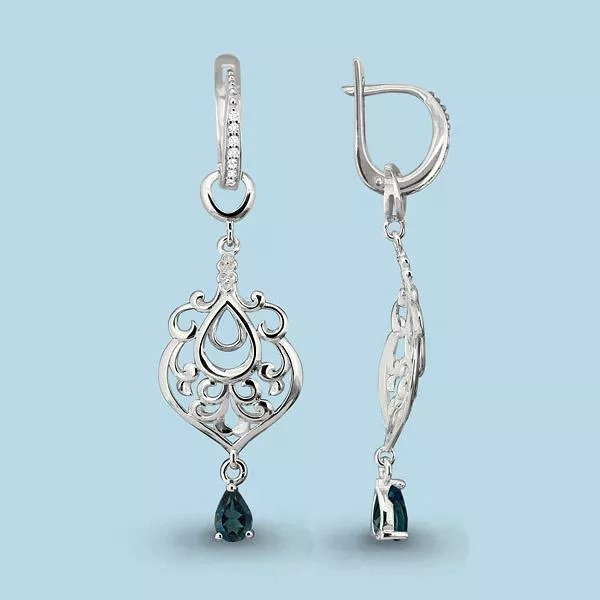 Серьги, артикул LV4452008А, серебро