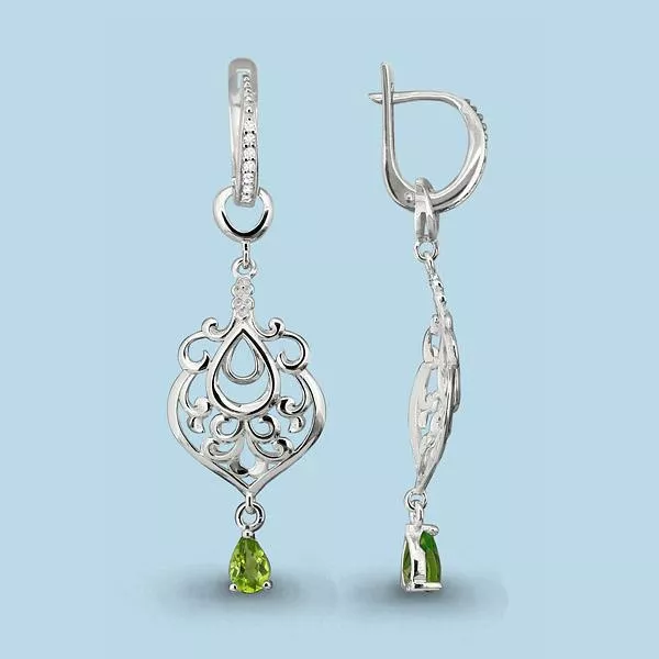 Серьги из серебра, артикул LV4452007А