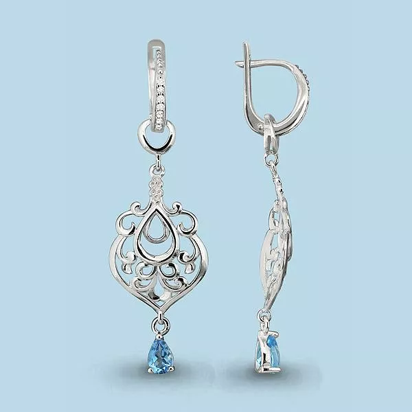 Серьги, артикул LV4452005А, серебро