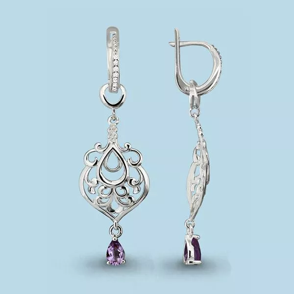 Серьги, серебро, артикул LV4452004А