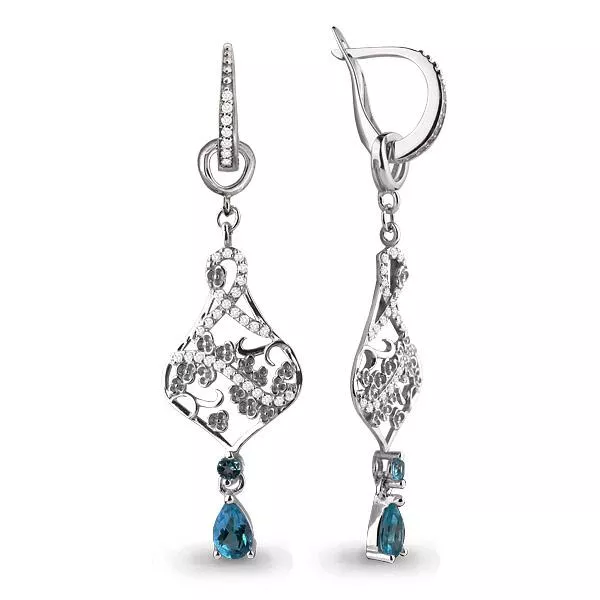 Серьги из серебра, артикул LV4451708А