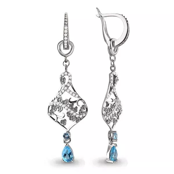 Серьги из серебра, артикул LV4451705А