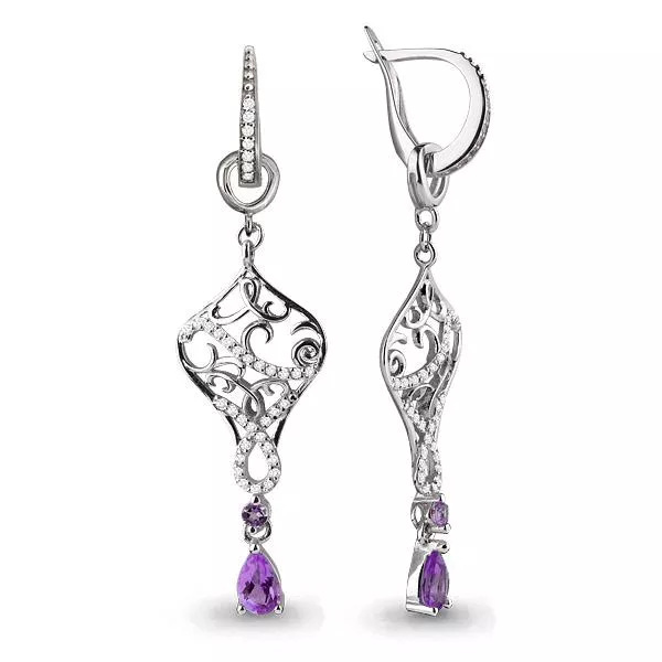 Серьги, артикул LV4451604А, серебро