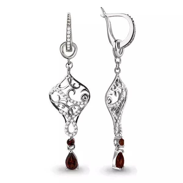 Серьги, серебро, артикул LV4451603А