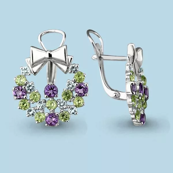 Серьги, серебро, артикул LV4450602