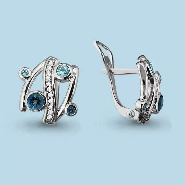 Серьги из серебра, артикул LV4450508А