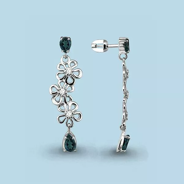 Серьги из серебра, артикул LV4450408А