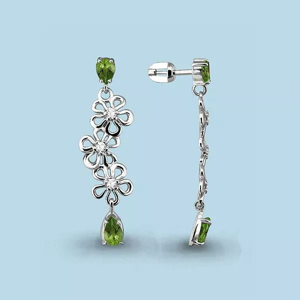 Серьги, артикул LV4450407А, серебро