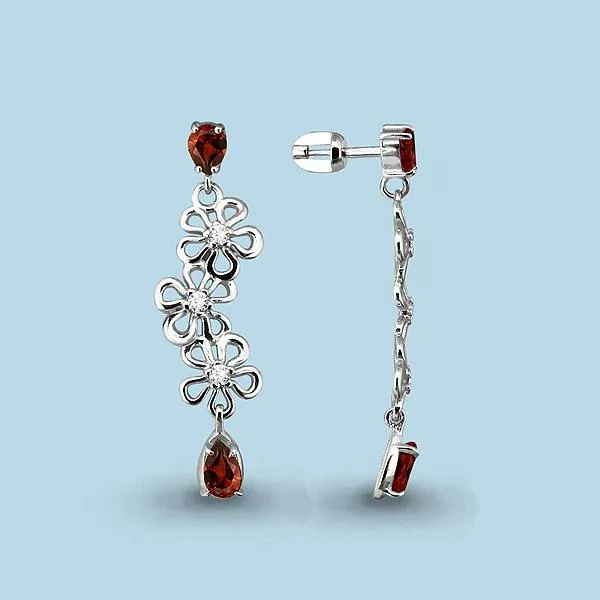 Серьги, артикул LV4450403А, серебро