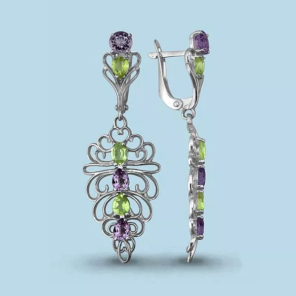 Серьги, артикул LV4450204, серебро