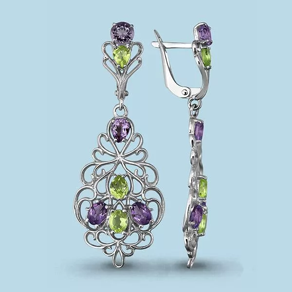 Серьги из серебра, артикул LV4450104