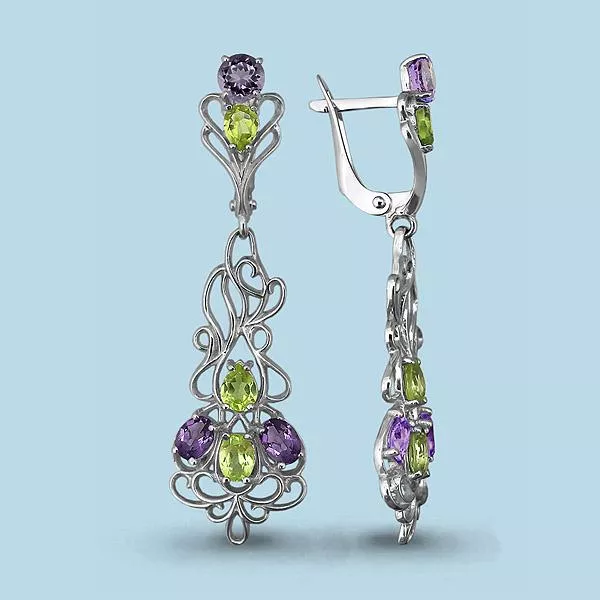 Серьги, серебро, артикул LV4448404