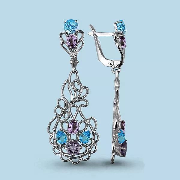 Серьги, серебро, артикул LV4448330