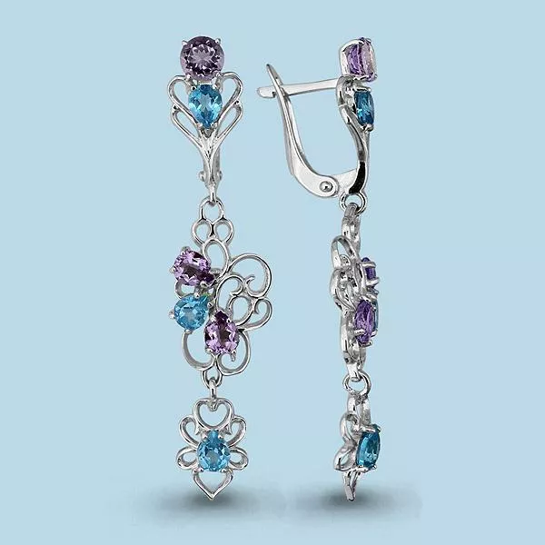 Серьги из серебра, артикул LV4448230