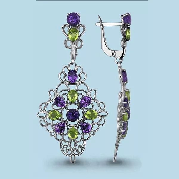 Серьги из серебра, артикул LV4448104