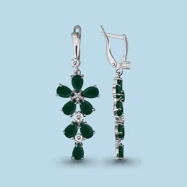 Серьги из серебра, артикул LV4446009А