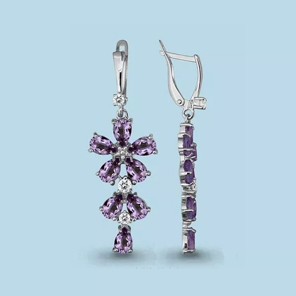 Серьги из серебра, артикул LV4446004