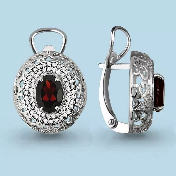 Серьги из серебра, артикул LV4444003А