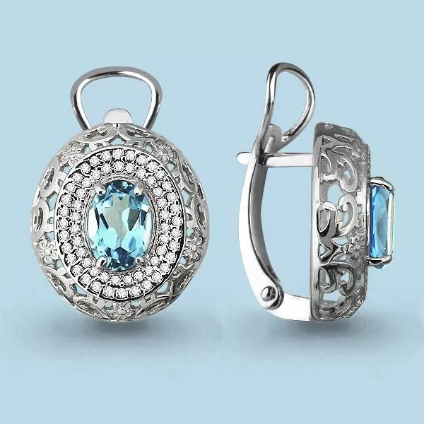 Серьги, артикул LV4444002А, серебро