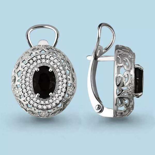 Серьги, серебро, артикул LV4444001А