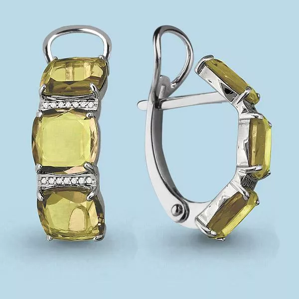 Серьги, серебро, артикул LV4441320А