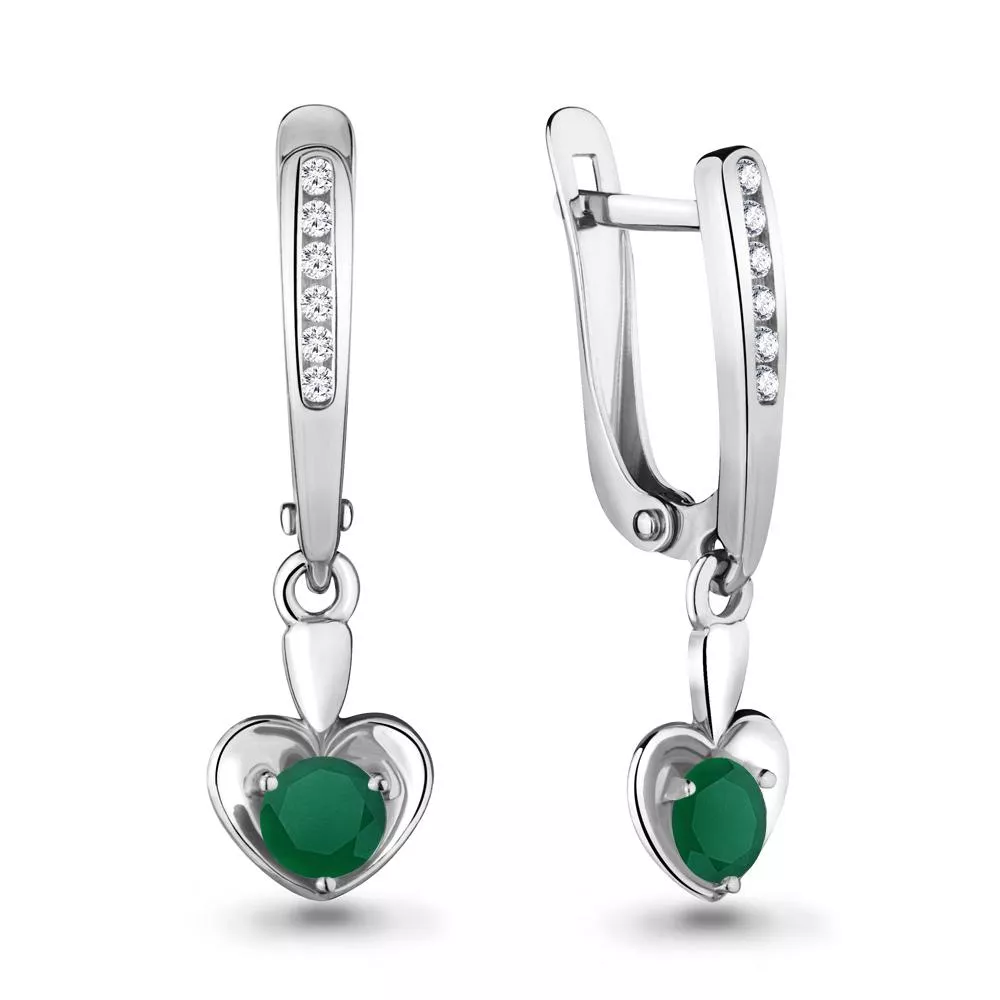 Серьги, серебро, артикул LV4440909А