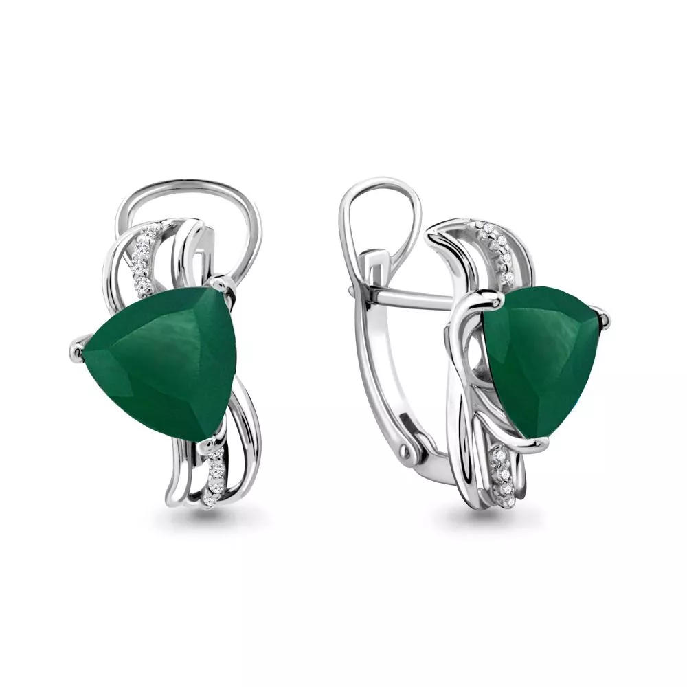 Серьги, серебро, артикул LV4439109А