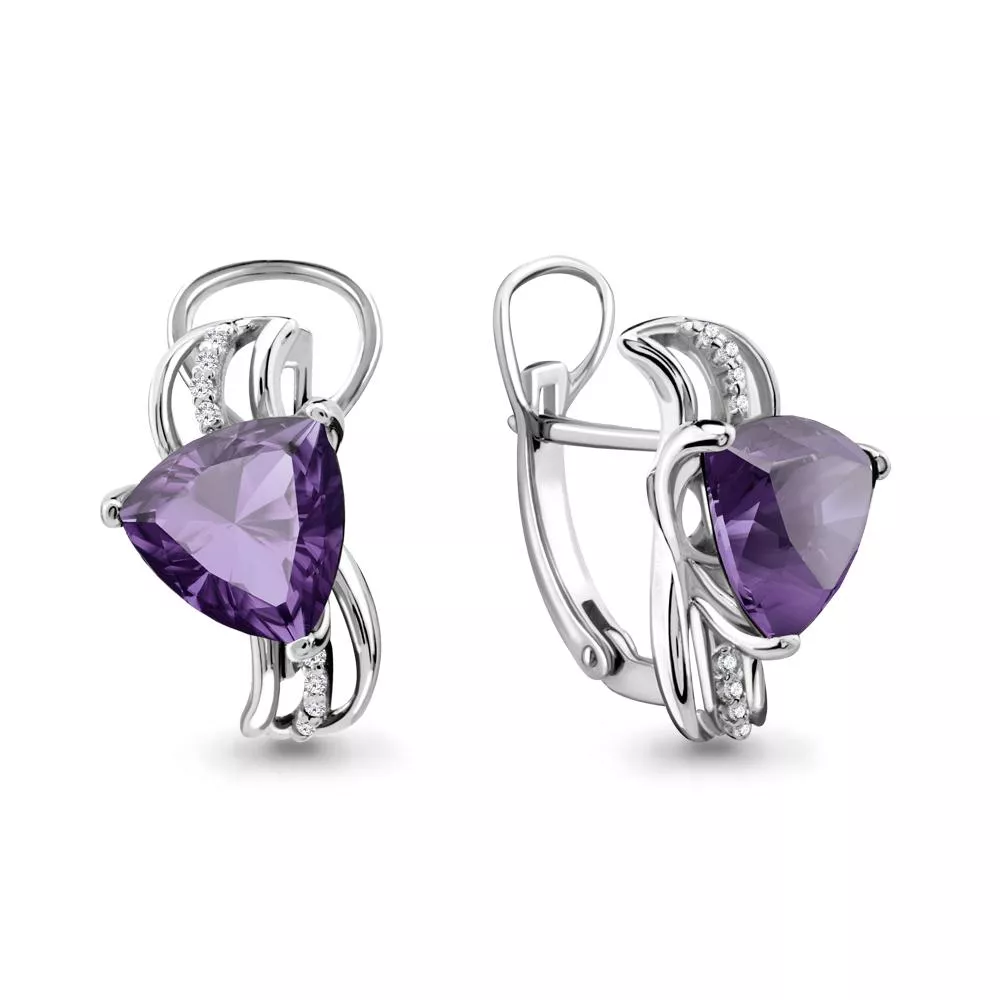 Серьги из серебра, артикул LV4439104А