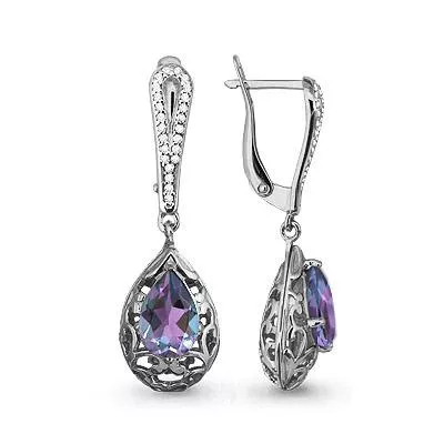 Серьги, артикул LV4438225А, серебро