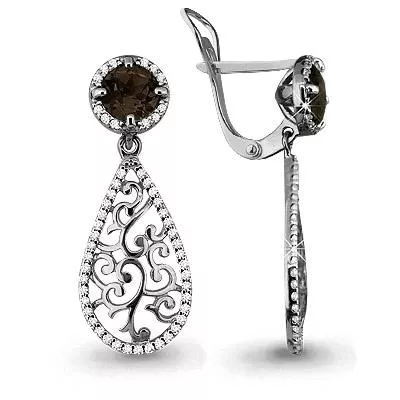 Серьги из серебра, артикул LV4437101А