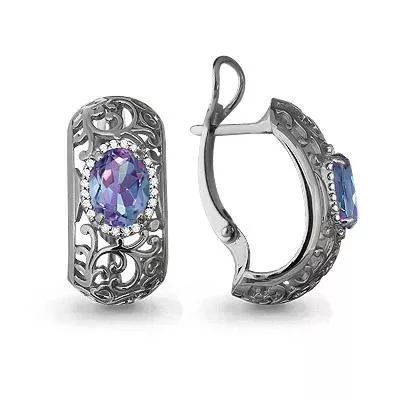 Серьги из серебра, артикул LV4436625А