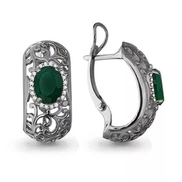 Серьги, серебро, артикул LV4436609А