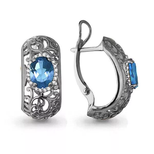 Серьги, серебро, артикул LV4436605А