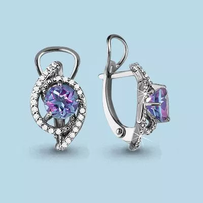 Серьги, серебро, артикул LV4434925А