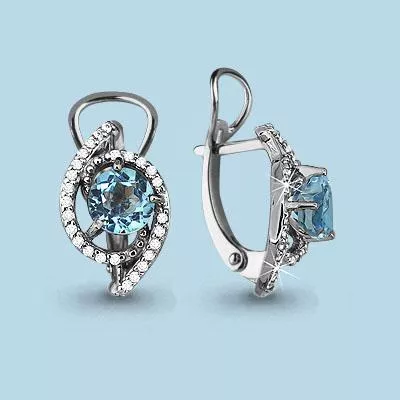 Серьги из серебра, артикул LV4434905А