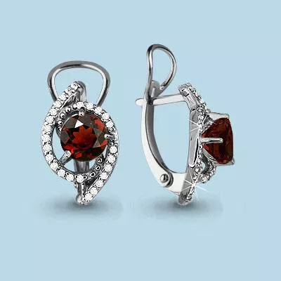 Серьги, серебро, артикул LV4434903А